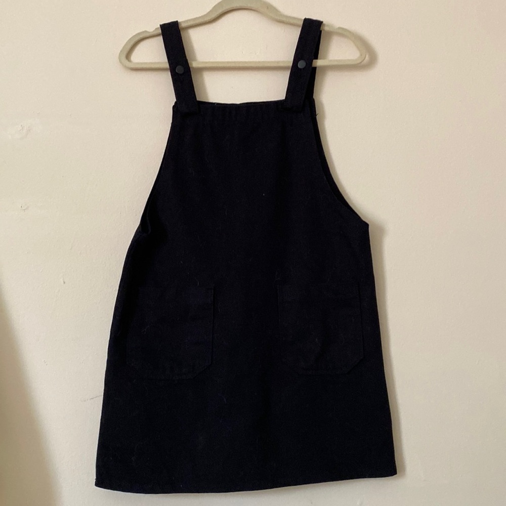 Olive overall dress / jumper